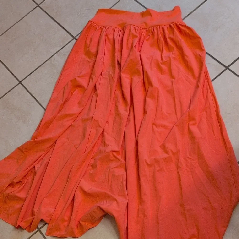 NWT Halara Breezeful Skirt Flamingo Orange With Built-in Briefs Size L
